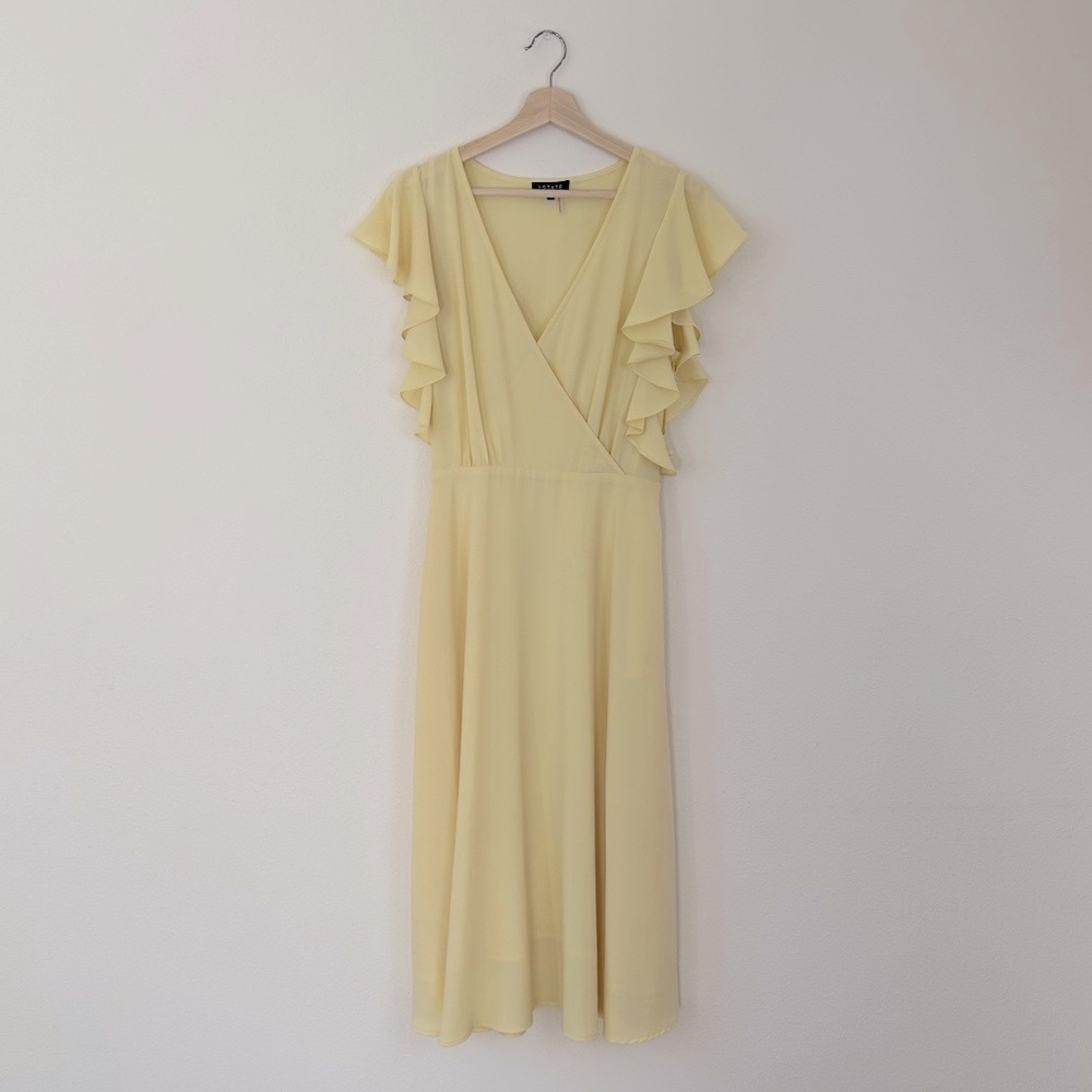 1. State Yellow Flowy Dress 12